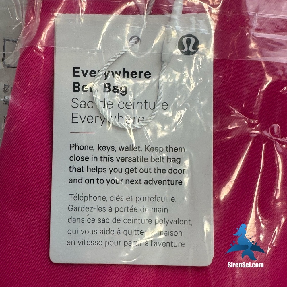 1128 NWT lululemon Everywhere Belt Bag - 1L - Pink - Picture 4 of 7